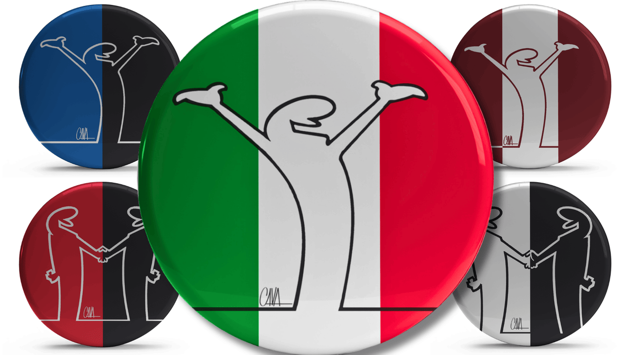 Adesivi con i disegni unici di MrLinea, tra cui figure stilizzate e colori vivaci, ideali per personalizzare la tua casa o il tuo spazio di lavoro.