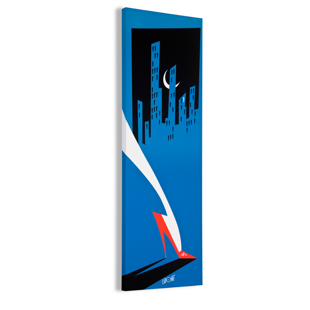 Vista laterale stampa City di Antonio Lapone