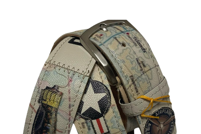 Cintura 'Aviator's Dream' con stampa aeronautica