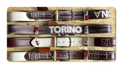 Handcrafted belt "GRANATA" Tribute Curva Maratona Calcio