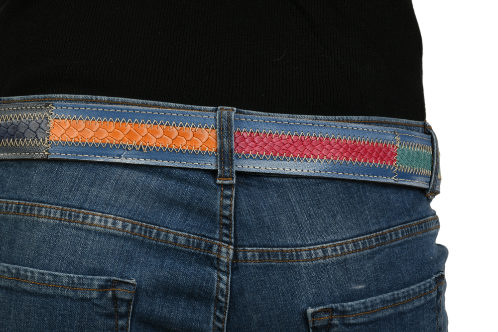 Retro della cintura 'Ocean Waves' con dettagli colorati