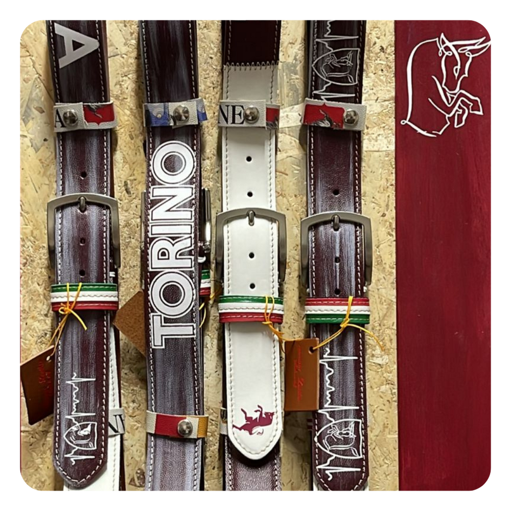 Collezione cinture Torino Calcio con dettagli granata