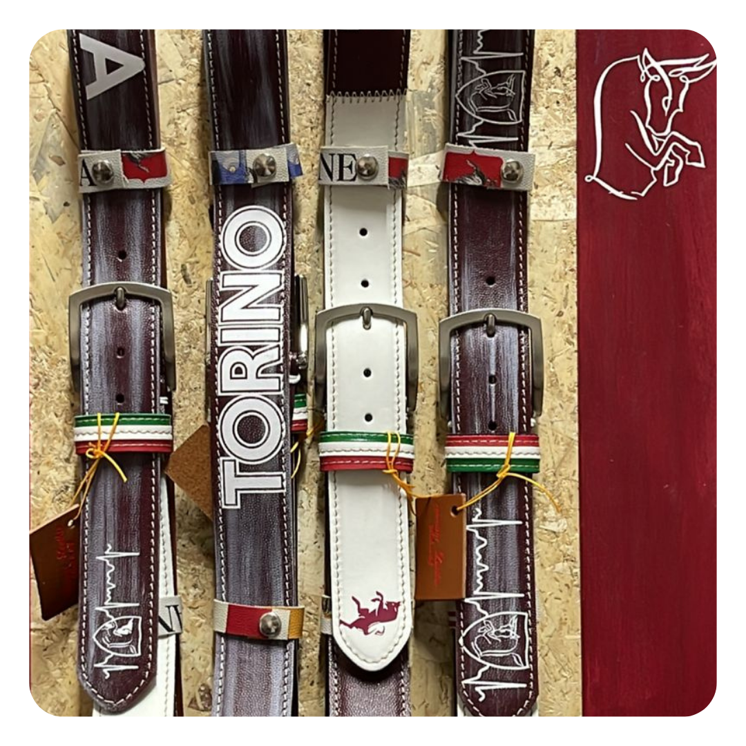 Collezione cinture Torino Calcio con dettagli granata