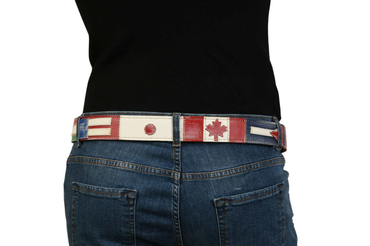 Retro cintura con design di bandiere