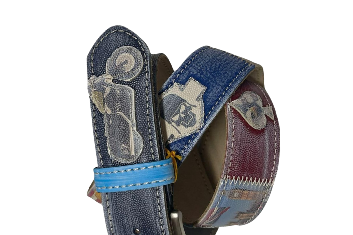 Cintura 'Spirit of Speed' con dettagli motociclistici