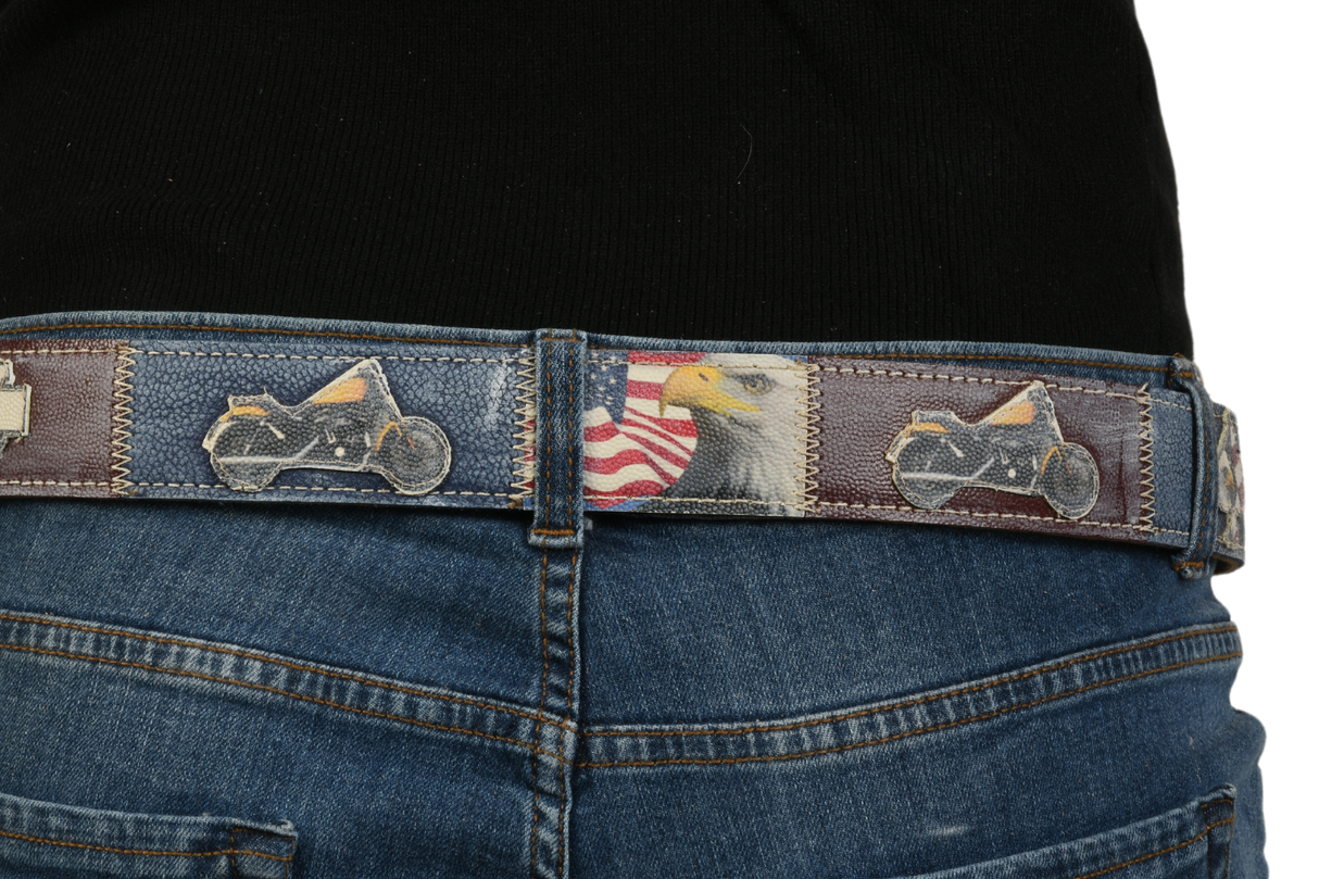 Retro della cintura 'Spirit of Speed' con aquila