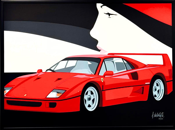 Serigrafia 'RED DREAM' - Eleganza e Passione - Serigrafia Esclusiva di Amleto Dalla Costa