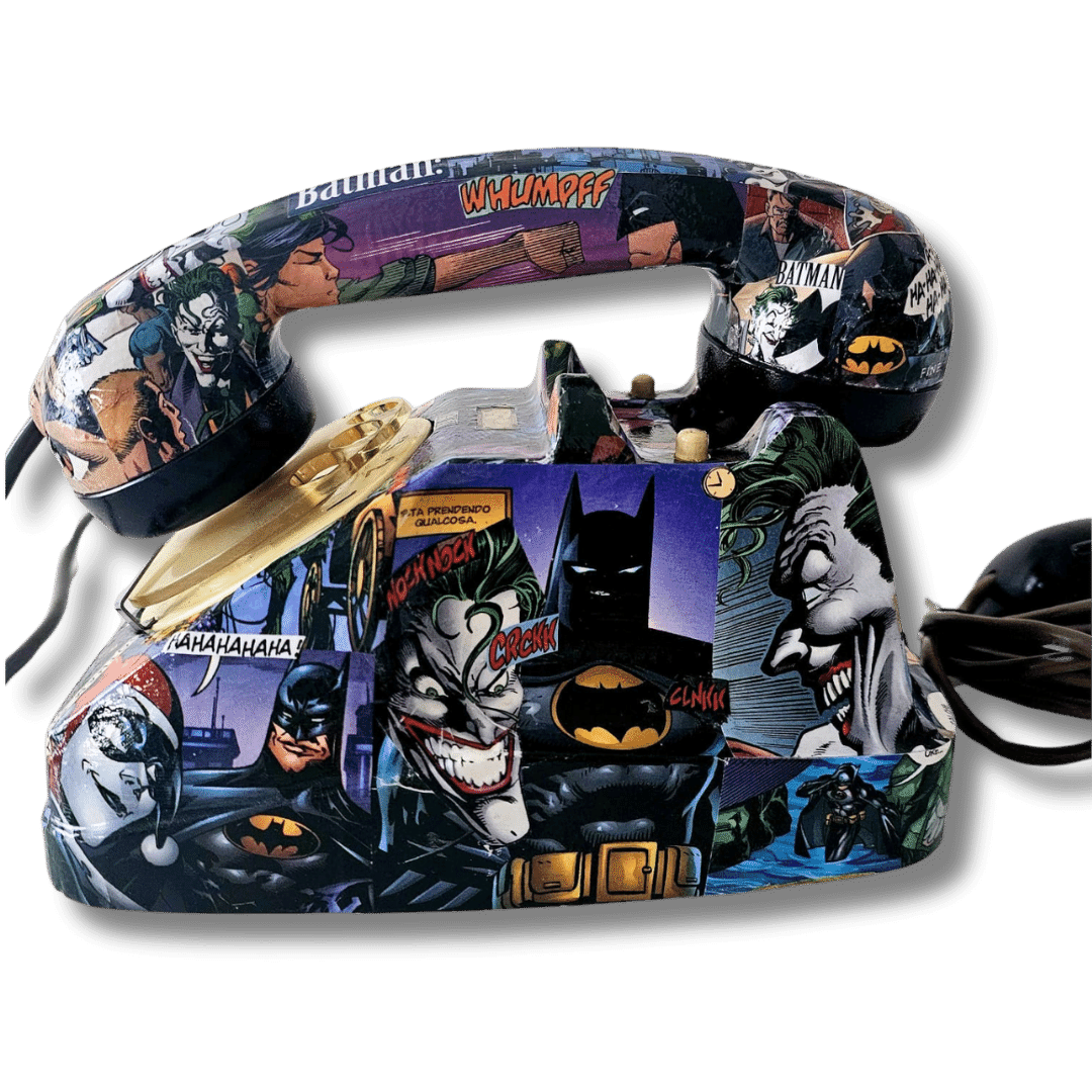 Telefono da collezione Batman con immagini di Joker