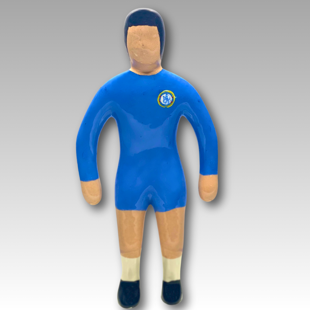 Figura Subbuteo ceramica squadra blu