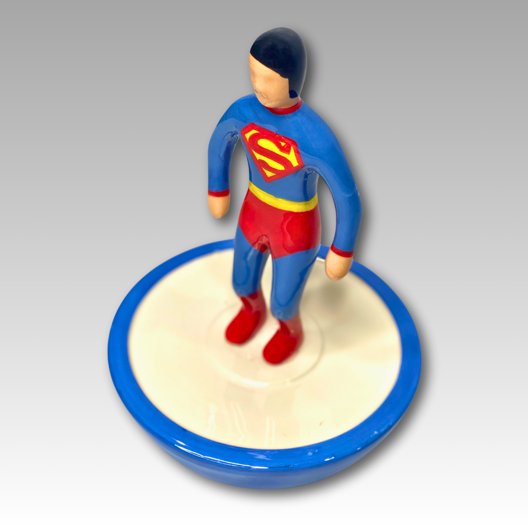 Statuetta Supereroe e personaggi famosi Subbuteo in Ceramica - Artigianato Manuale 30 cm