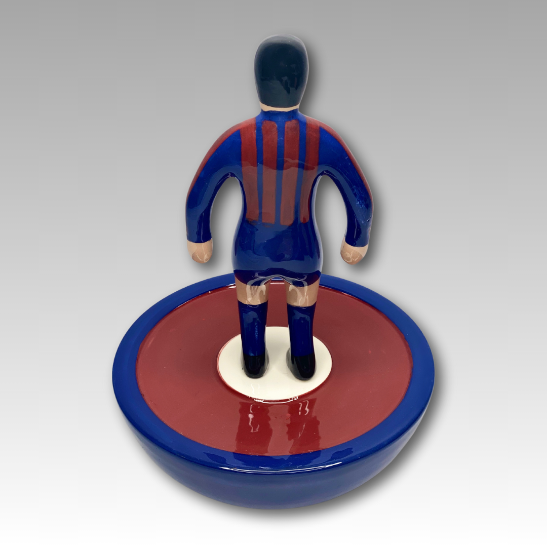 Retro figura Subbuteo ceramica blaugrana
