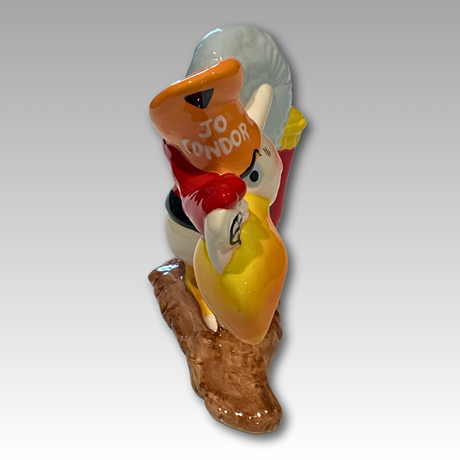 Vista frontale statuina ceramica Joe Condor