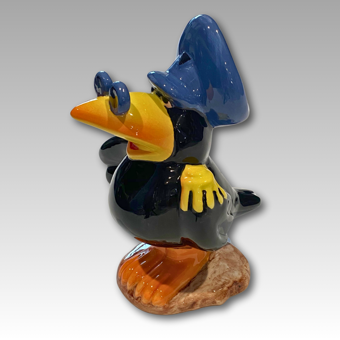 Statuina in ceramica Secondor Ferrero Carosello, vista laterale