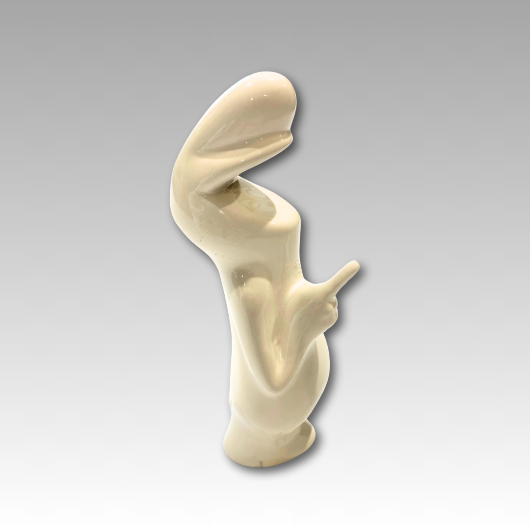 Statuetta ceramica La Linea, design iconico