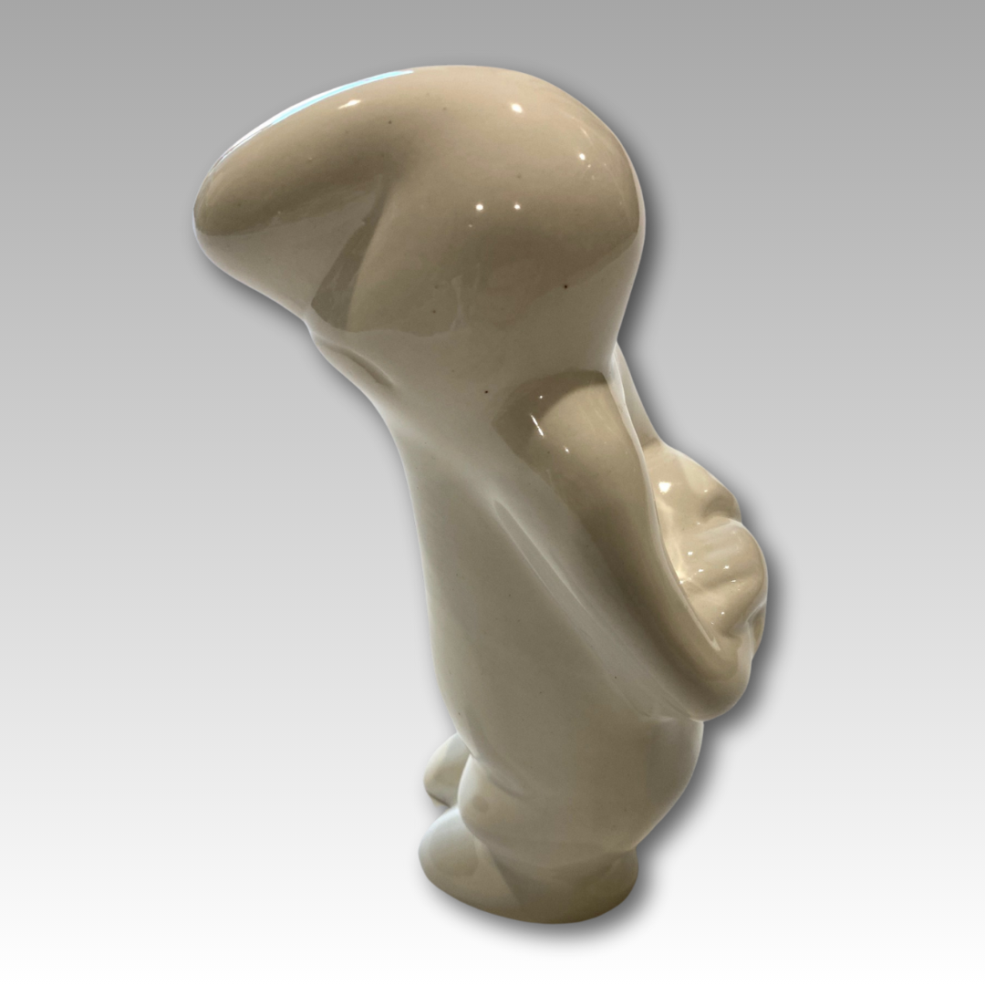 Statuetta ceramica La Linea, design minimalista