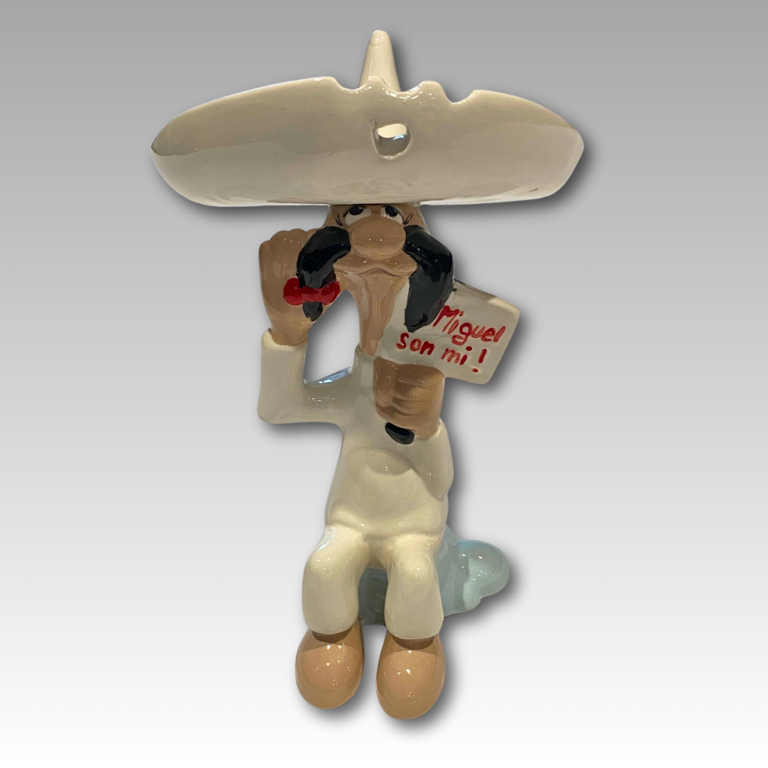 Statuina in ceramica 'Miguel son mi!' con sombrero, Carosello