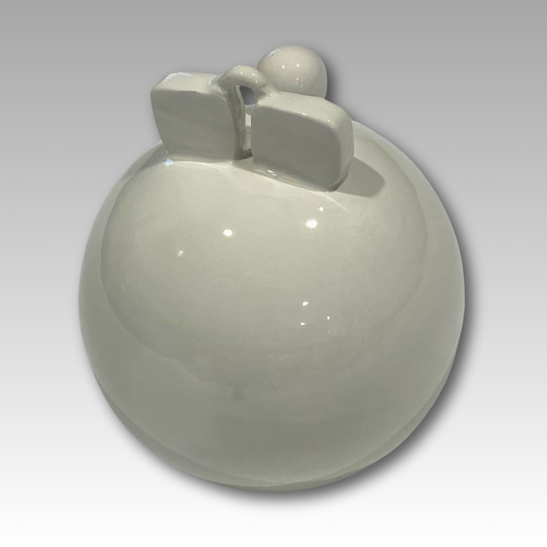 Retro di statuina Papalla in ceramica