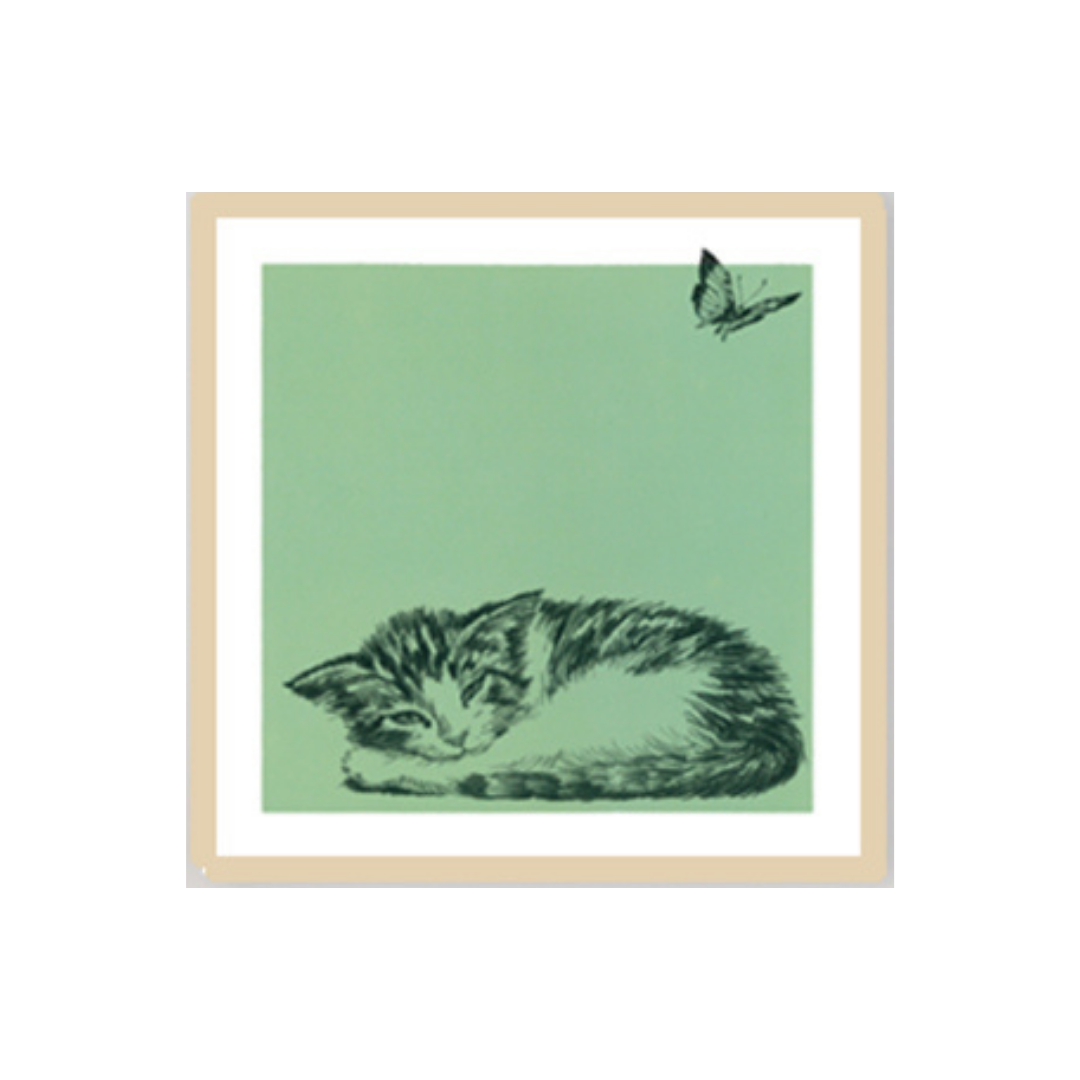 Bozzetto 'GONGO a colori' di Amleto Dalla Costa su sfondo verde