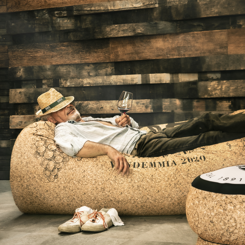 TAPPONE – Il Divano-Amaca che Sa di Vino