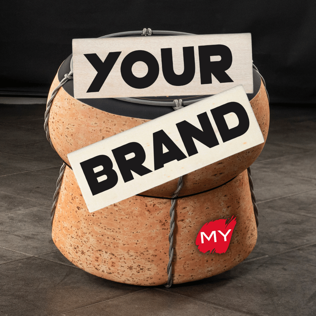 Pouf Champagne "Your Brand"