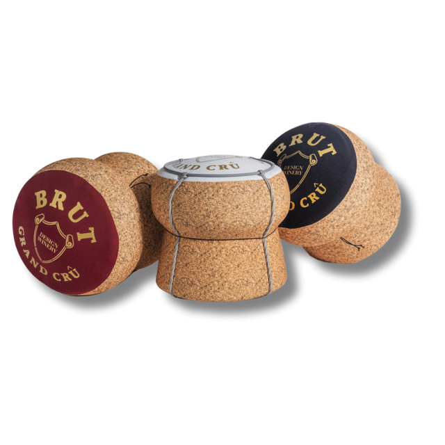 Pouf di lusso a forma di tappo di champagne