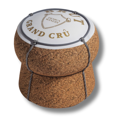 Champagne Cork Luxe Pouf
