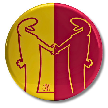 Bollini "Ardore Giallorosso" di Mr. Linea, perfetti per dimostrare Amicizia e passione per i colori giallorossi del calcio.