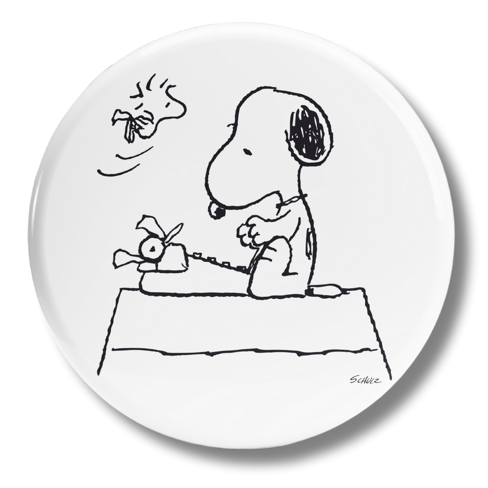 Adesivo collezione Snoopy Scrittore e Woodstock
