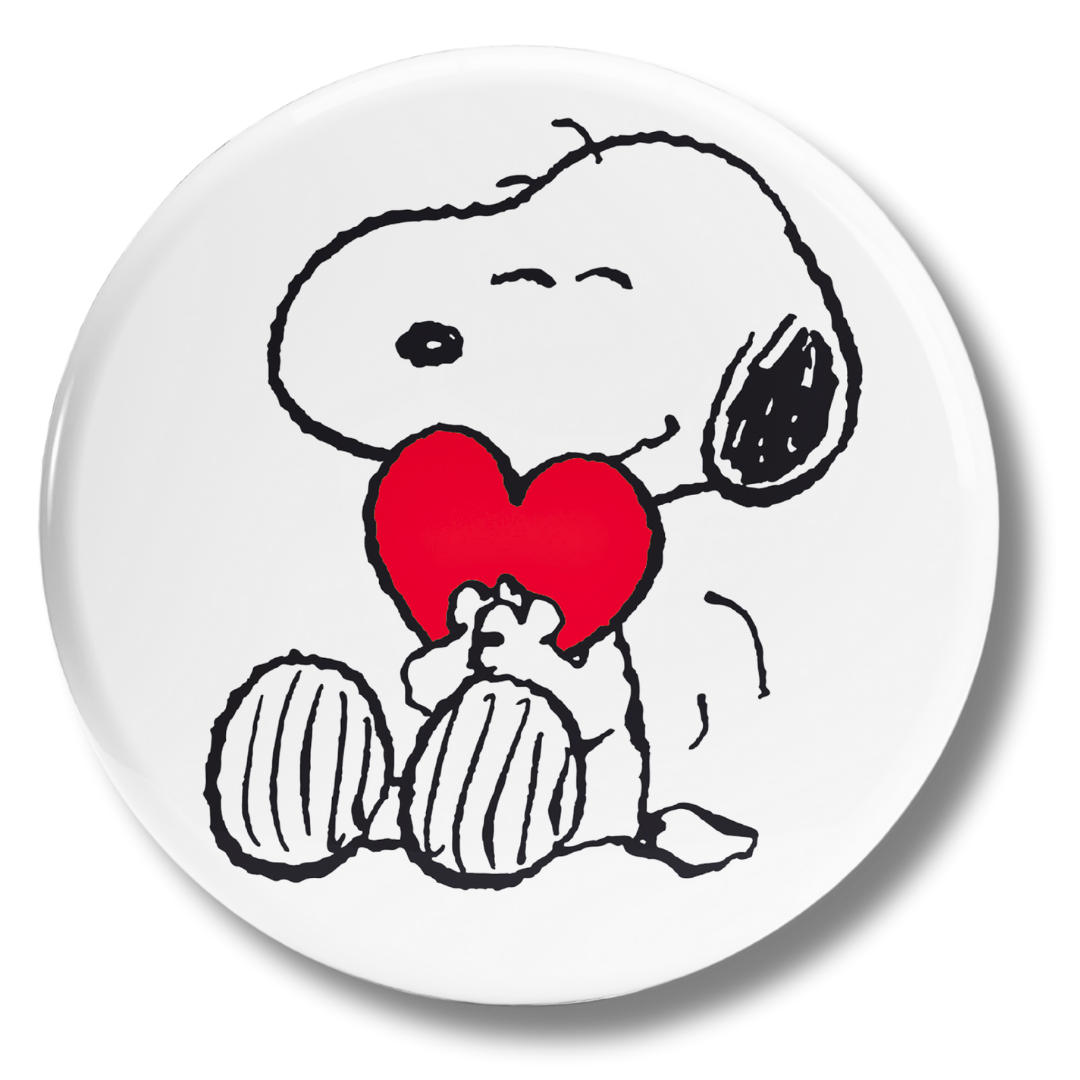 Autocollant coeur Snoopy