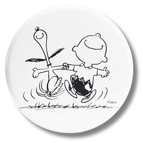 Adesivo Peanuts con Charlie Brown e Snoopy che ballano