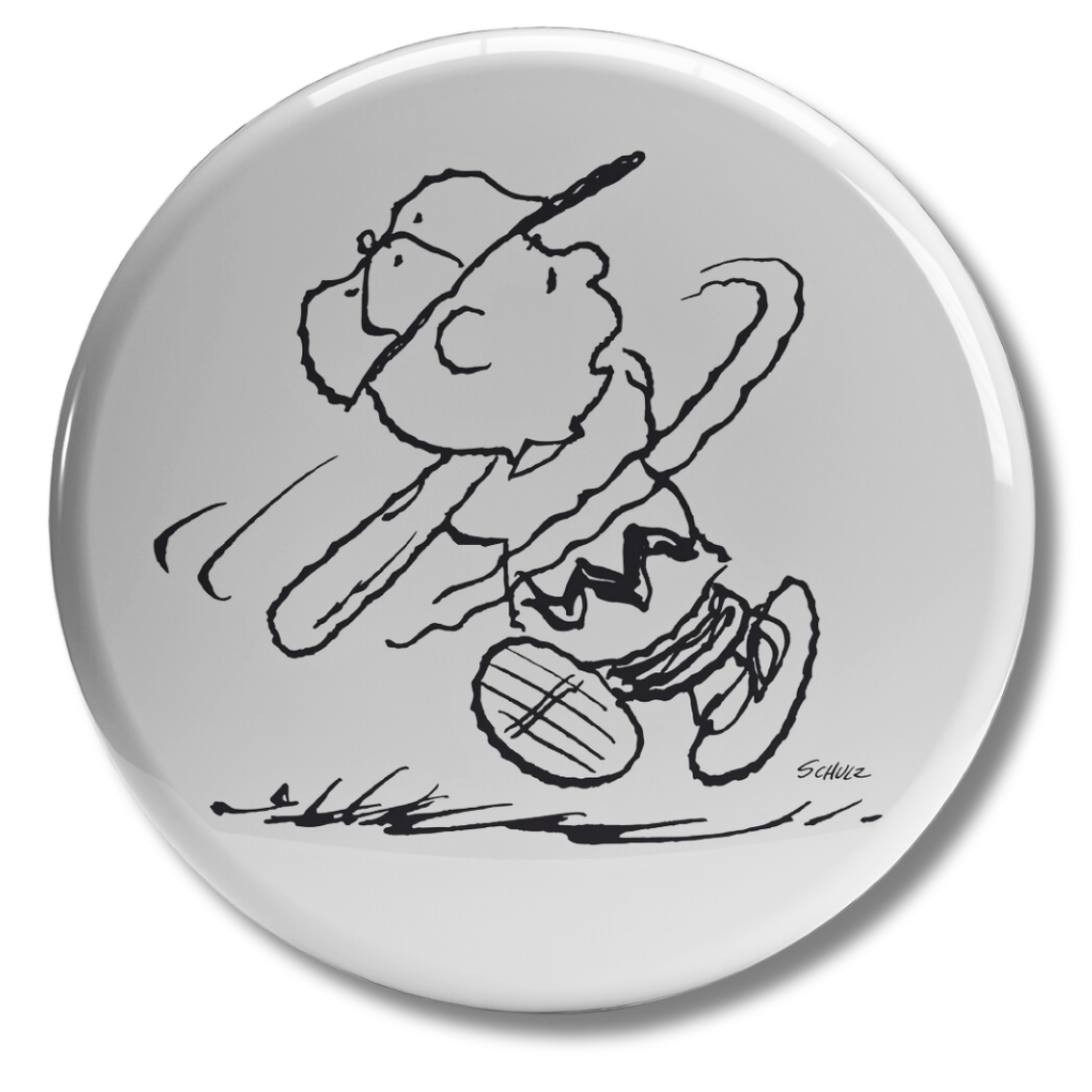 Adesivo collezionabile Charlie Brown Baseball