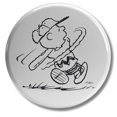 Adesivo collezionabile Charlie Brown Baseball