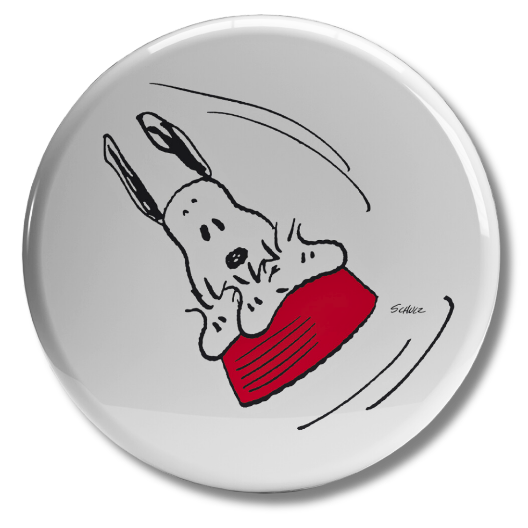 Adesivo vivace Snoopy acrobata, ideale per fan Peanuts