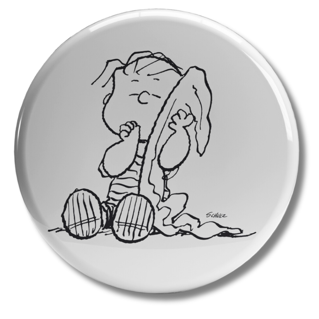 Adesivo collezionabile Linus Van Pelt con coperta