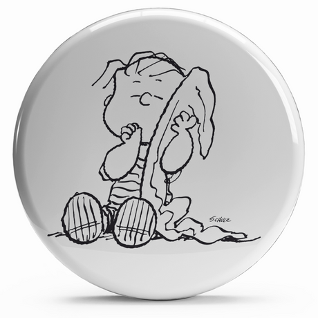 Bollino adesivo Linus Van Pelt con coperta, 2,5 cm