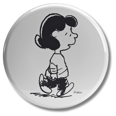 Adesivo collezionabile Lucy Van Pelt, stile Peanuts