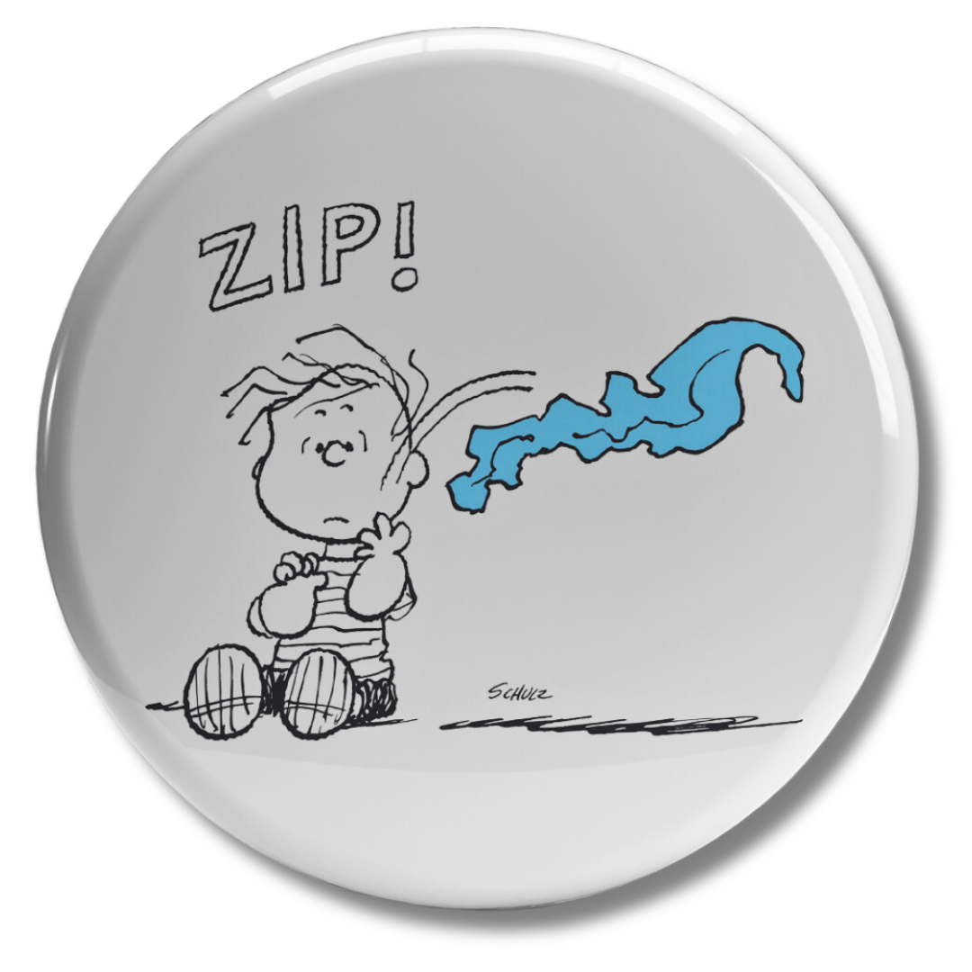 'ZIP!' stamp Linus Surprised