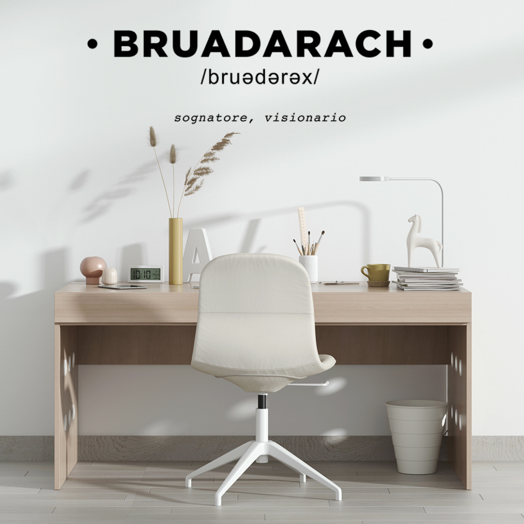 Ambientazione Sticker murale "Bruadarach" che invoca la visione e l'ispirazione con un design minimalista ed elegante per decorazioni interne moderne.