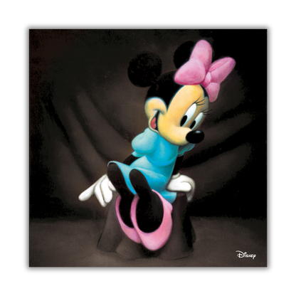 Serigrafia Artistica Disney Minnie - Edizione Limitata (Black Edition)