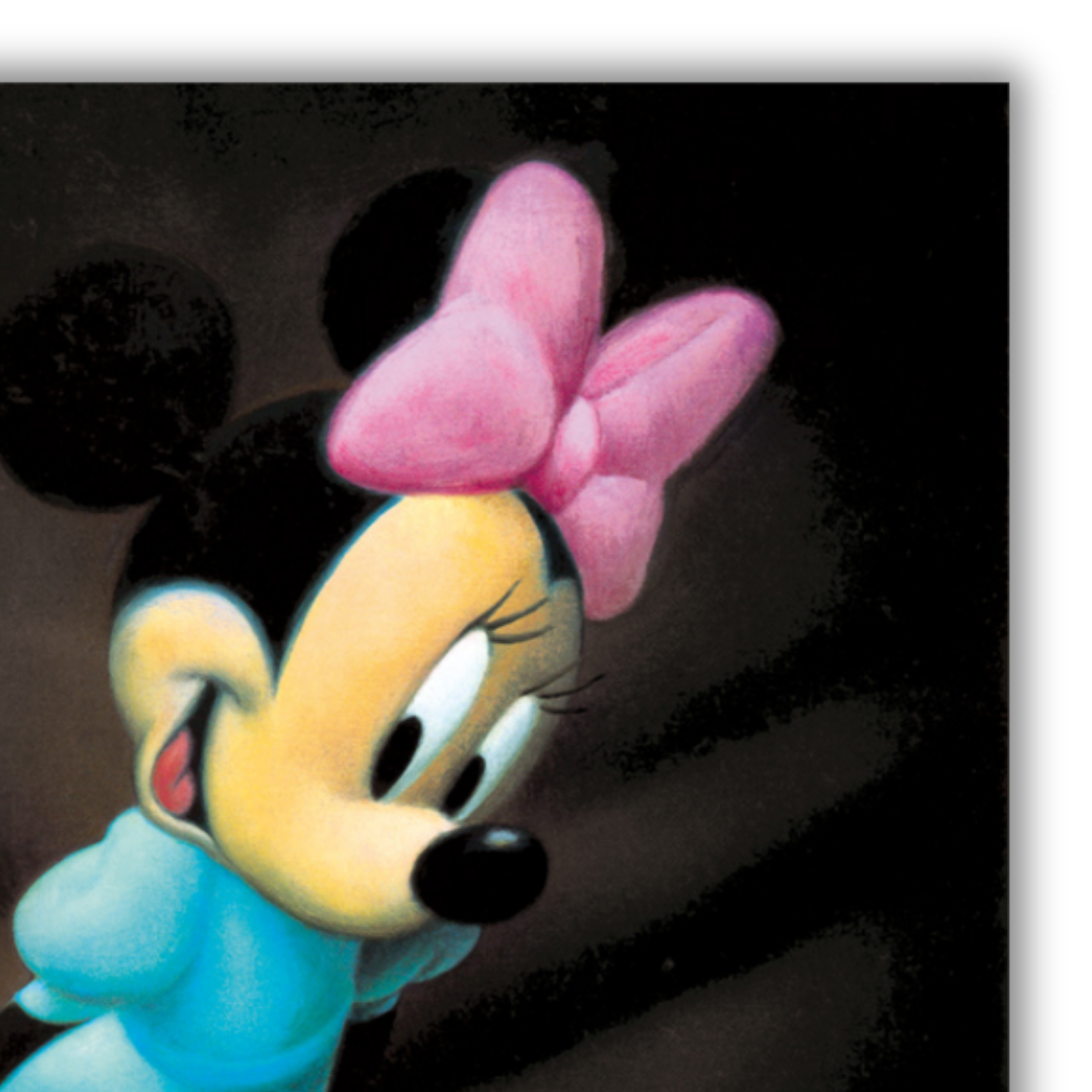 Sérigraphie artistique Disney Minnie - Édition limitée (édition noire)