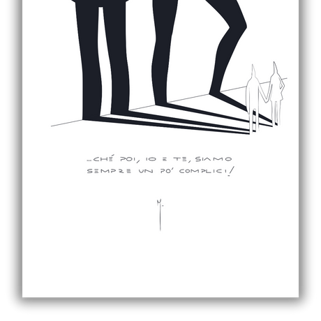 Silhouette dinamica di Lupin e Margot in posa d'azione su adesivo murale, evocando eleganza e avventura senza tempo . Dettaglio frase uno