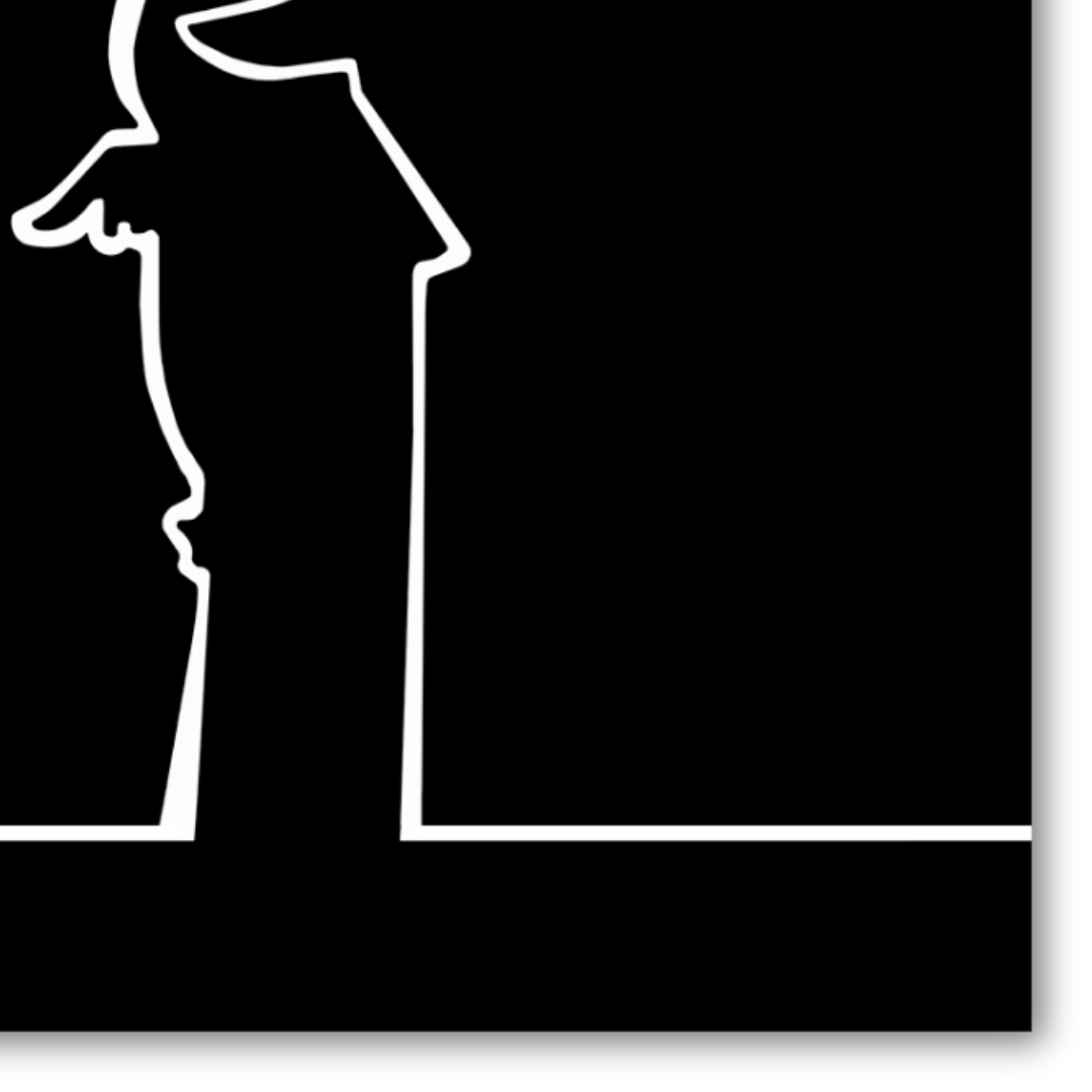 Dettaglio linea arte MrLINEA su nero