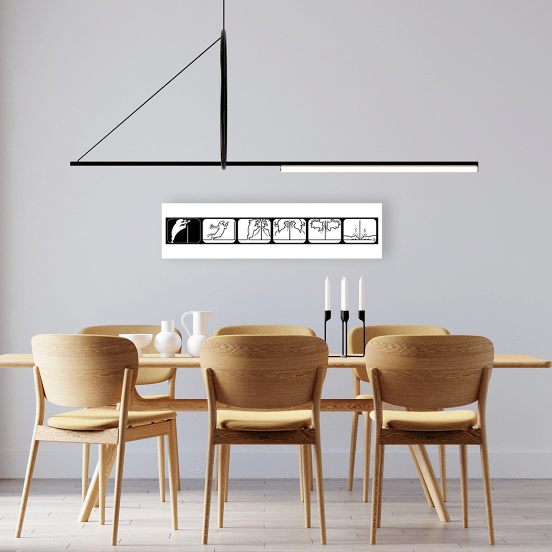 Decorazione moderna con serigrafia MrLINEA Salto in alto