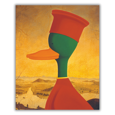 Quadro DUCA DUCK di Rossino, stampa serigrafata numerata con design iconico, perfetta per collezionisti ed estimatori d'arte. Questo è il papero maschio.
