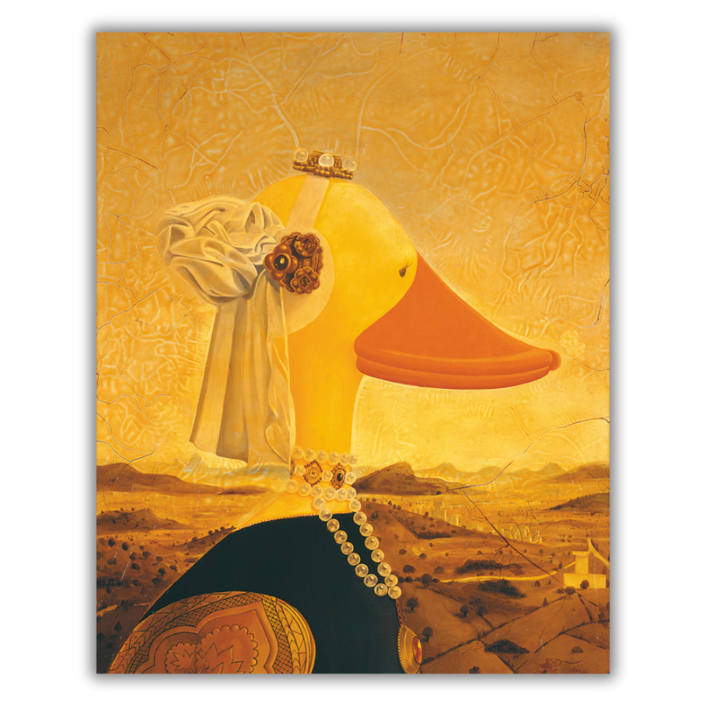 Quadro DUCA DUCK di Rossino, stampa serigrafata numerata con design iconico, perfetta per collezionisti ed estimatori d'arte. Questo è la papera.