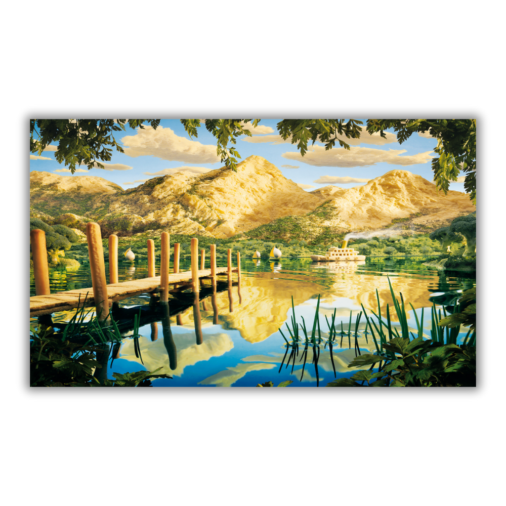 Paesaggio rurale di formaggio in 'Cheesescape' di Carl Warner