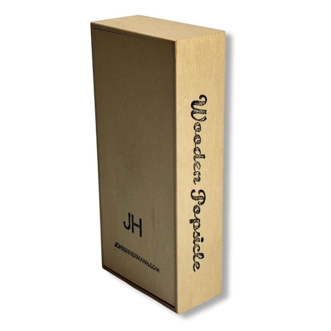 Confezione in legno con scritta 'Wooden Popsicle'