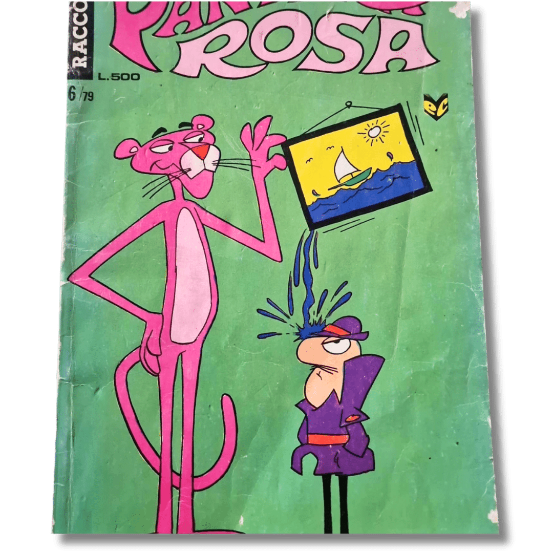 Copertina fumetto Pantera Rosa con illustrazione