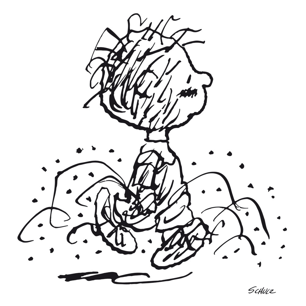 Disegno serigrafato 'Dirty CHARLIE' della collezione PEANUTS