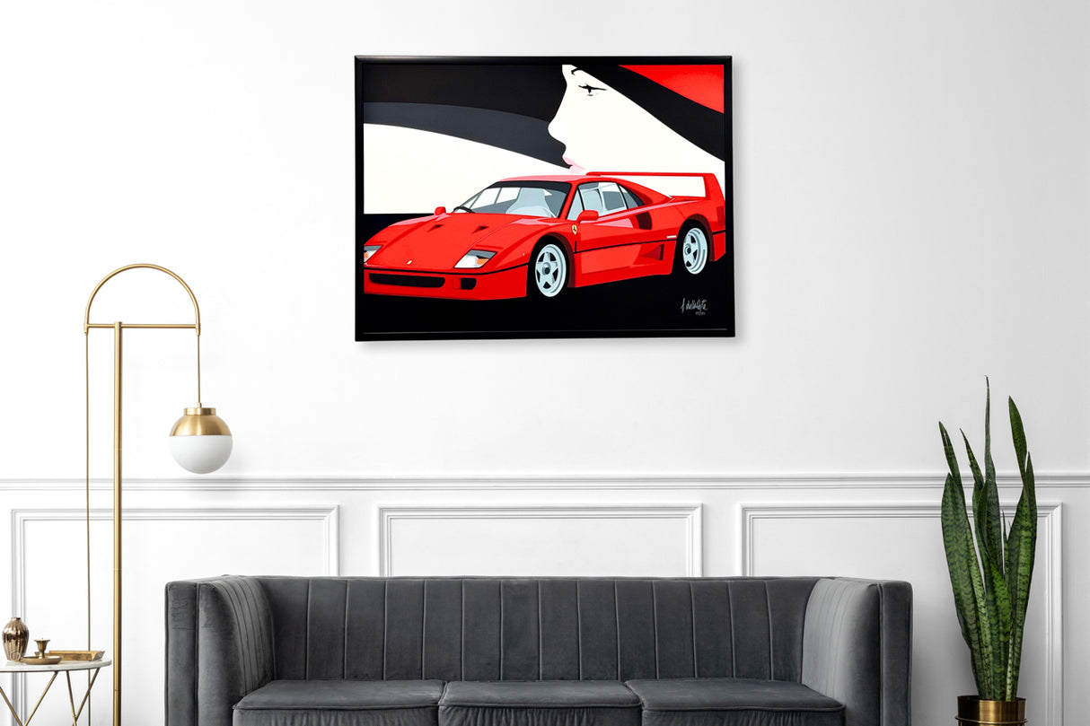 Serigrafia 'RED DREAM' - Eleganza e Passione - Serigrafia Esclusiva di Amleto Dalla Costa